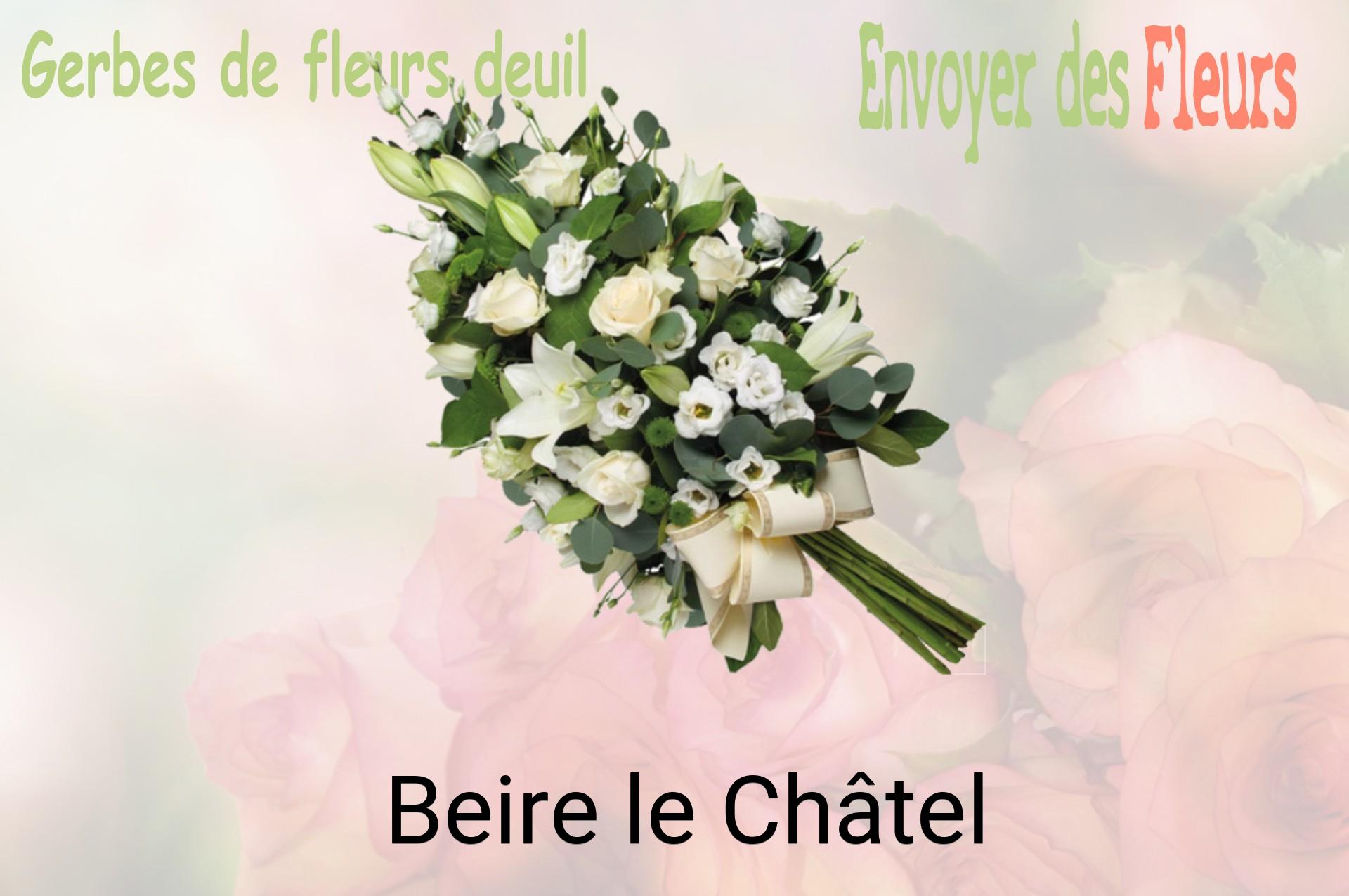 Gerbe de fleurs de deuil livrée à Beire-le-Châtel